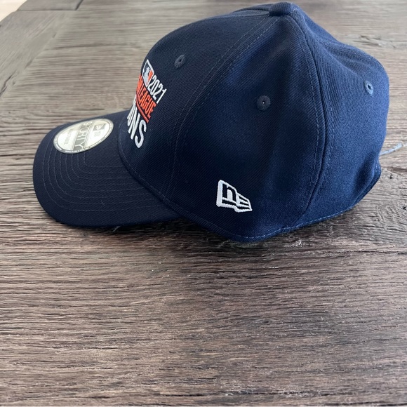 New Era Navy Blue Houston Astros MLB 2021 CAP HAT American League Champions - Picture 2 of 8